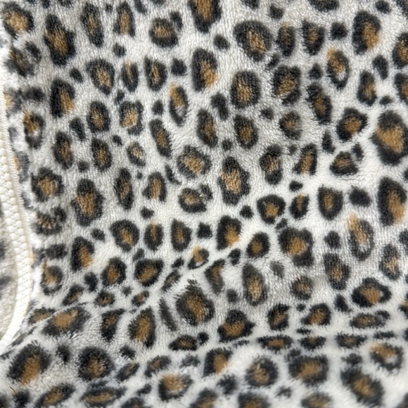HB Leopard cheetah soft plush fleece‎ Print baby sleep sack size 6-12 months med - Picture 3 of 4